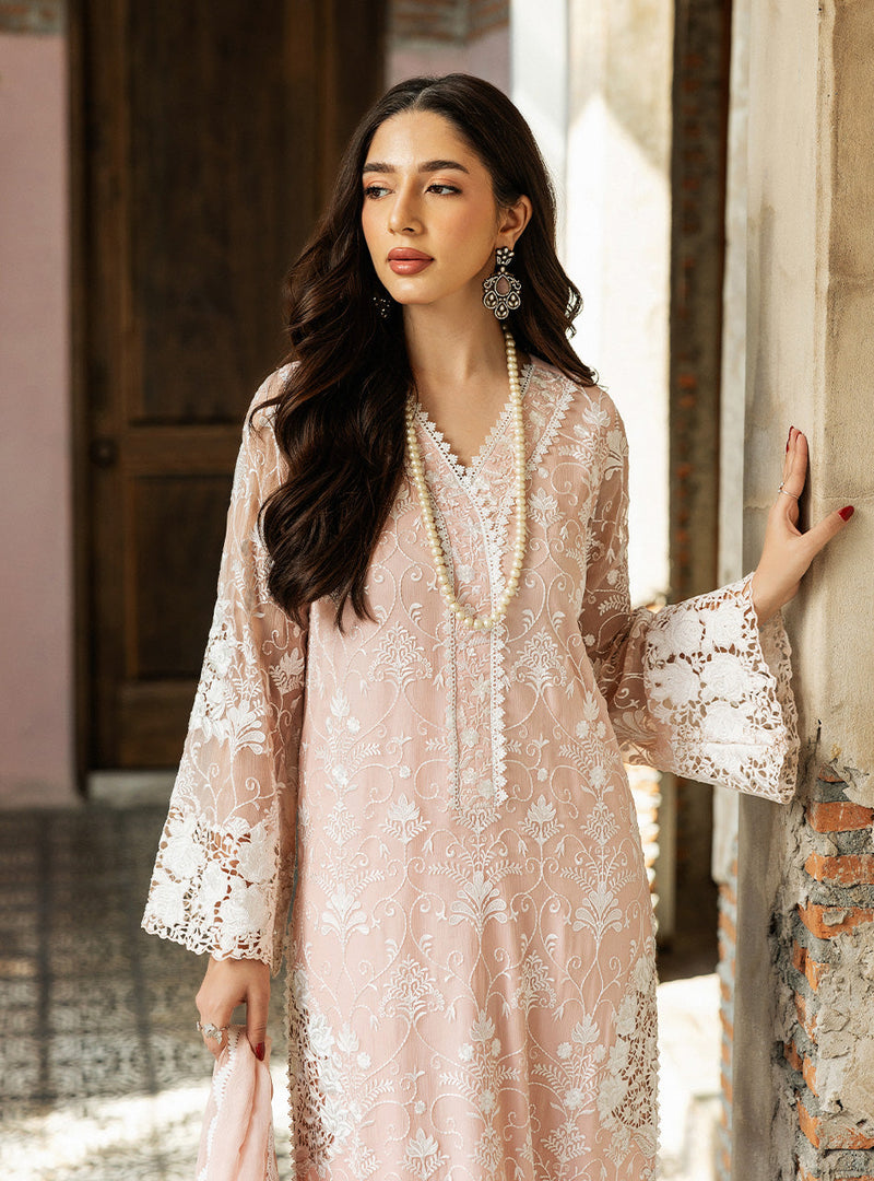 Zainab Chottani | Ramadan Edit 25 | Salmon Pink Celeste by Zainab Chottani - Designer Dress - Type: Ladies Clothes - Available at Libayah - 100% Original
