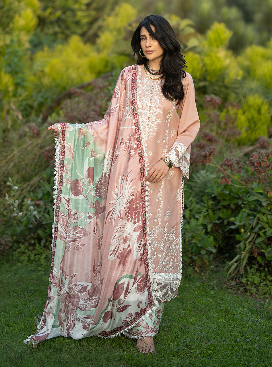 Zainab Chottani | Luxe Lawn 26 | Esme - 02 by Zainab Chottani - Designer Dress  - Type : Ladies Clothes - Available at Libayah - 100% Original 
