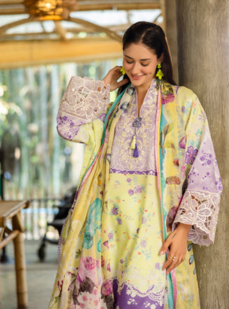 Roheenaz | Ethereal Bloom Lawn 25 | Elysse by Roheenaz - Designer Dress - Type: Ladies Clothes - Available at Libayah - 100% Original