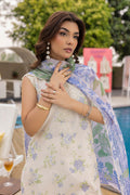 Saad Shaikh | Lawn 25 | Offwhite - Tropelle by Saad Shaikh - Designer Dress - Type: Ladies Clothes - Available at Libayah - 100% Original