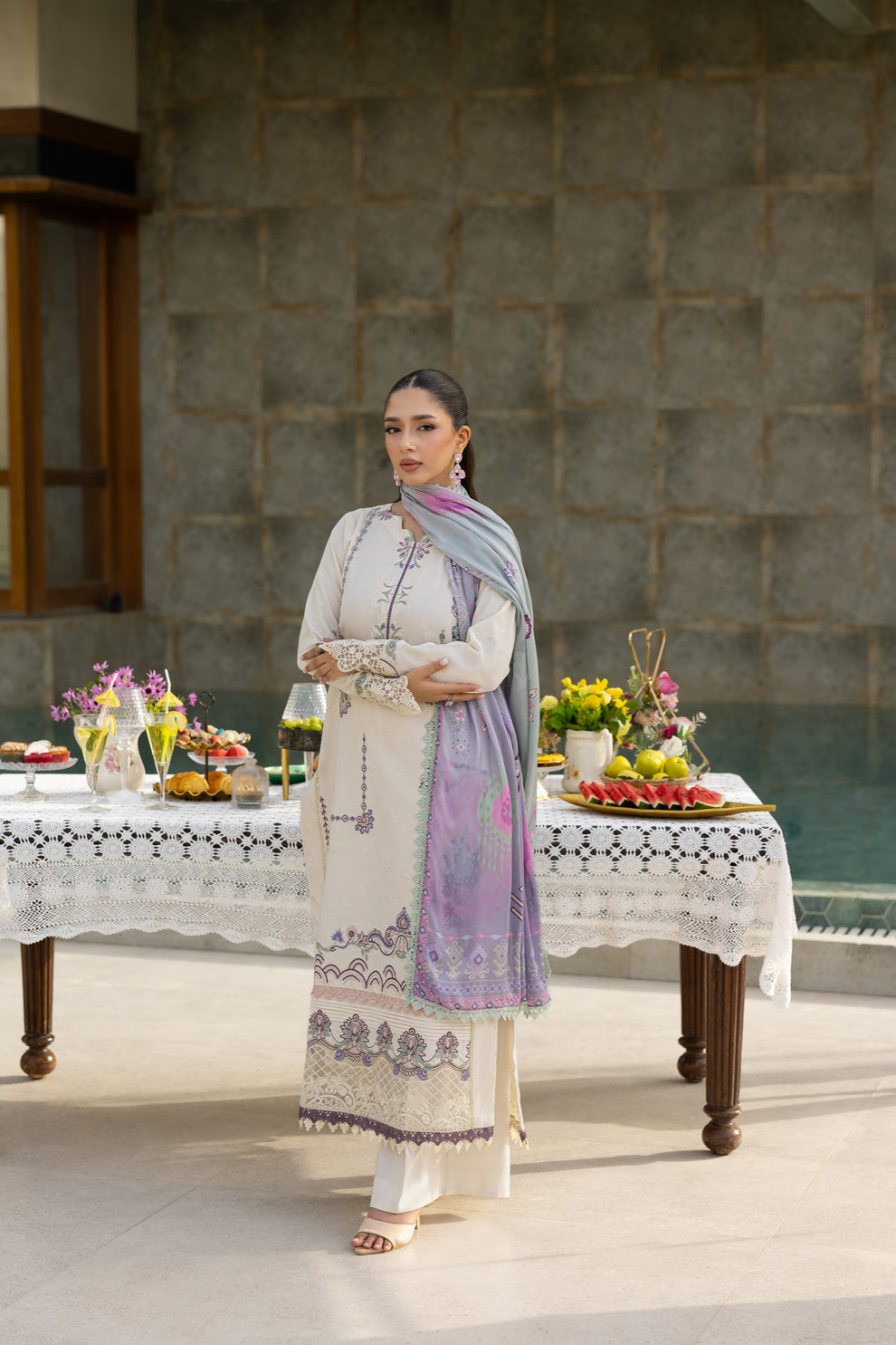 Florent | Eid Collection | FEF - 8B by Florent - Designer Dress - Type: Ladies Clothes - Available at Libayah - 100% Original