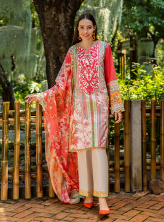 Roheenaz | Ethereal Bloom Lawn 25 | Roselle by Roheenaz - Designer Dress - Type: Ladies Clothes - Available at Libayah - 100% Original