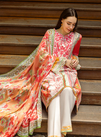 Roheenaz | Ethereal Bloom Lawn 25 | Roselle by Roheenaz - Designer Dress - Type: Ladies Clothes - Available at Libayah - 100% Original