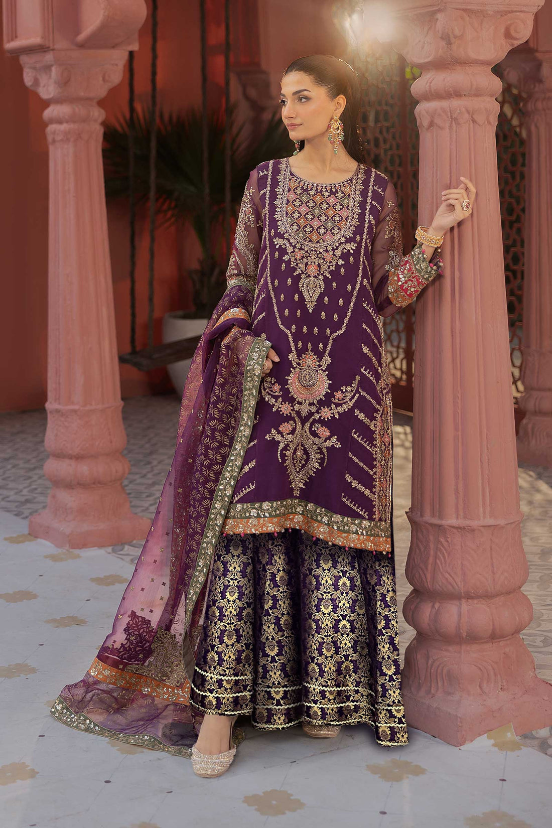Maria B | Formal Wears | SF-EF25-28 by Maria B - Designer Dress - Type: Ladies Clothes - Available at Libayah - 100% Original