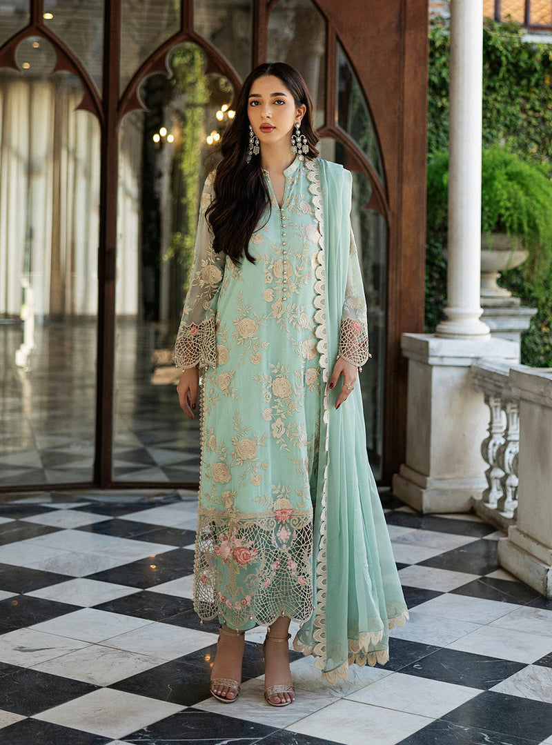 Zainab Chottani | Ramadan Edit 25 | Seafoam Serenity by Zainab Chottani - Designer Dress - Type: Ladies Clothes - Available at Libayah - 100% Original