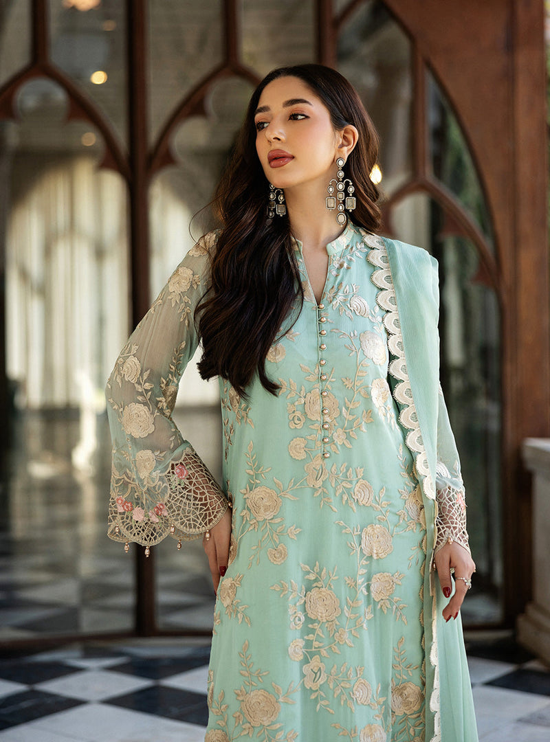 Zainab Chottani | Ramadan Edit 25 | Seafoam Serenity by Zainab Chottani - Designer Dress - Type: Ladies Clothes - Available at Libayah - 100% Original