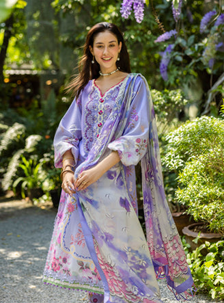 Roheenaz | Ethereal Bloom Lawn 25 | Meliora by Roheenaz - Designer Dress - Type: Ladies Clothes - Available at Libayah - 100% Original