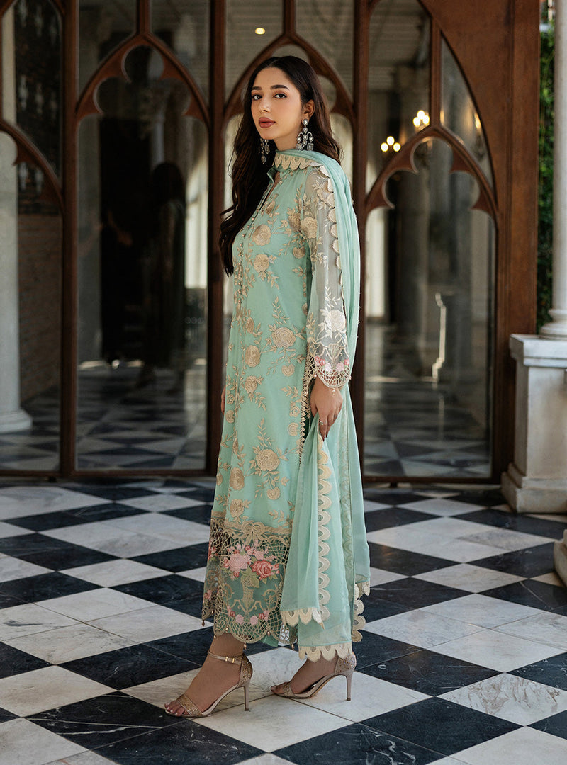 Zainab Chottani | Ramadan Edit 25 | Seafoam Serenity by Zainab Chottani - Designer Dress - Type: Ladies Clothes - Available at Libayah - 100% Original