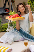 Saad Shaikh | Lawn 25 | Aqua - Fizzora by Saad Shaikh - Designer Dress - Type: Ladies Clothes - Available at Libayah - 100% Original