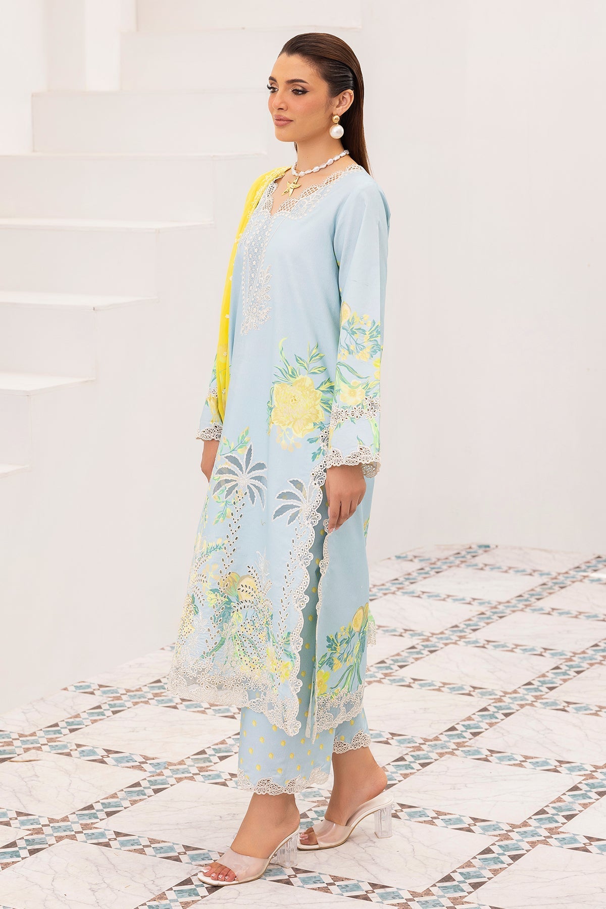 Afrozeh | Basic Pret 26 RTW | NACRE by Afrozeh - Designer Dress  - Type : Ladies Clothes - Available at Libayah - 100% Original 