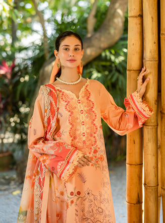 Roheenaz | Ethereal Bloom Lawn 25 | Zaria by Roheenaz - Designer Dress - Type: Ladies Clothes - Available at Libayah - 100% Original