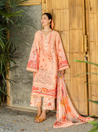Roheenaz | Ethereal Bloom Lawn 25 | Zaria by Roheenaz - Designer Dress - Type: Ladies Clothes - Available at Libayah - 100% Original