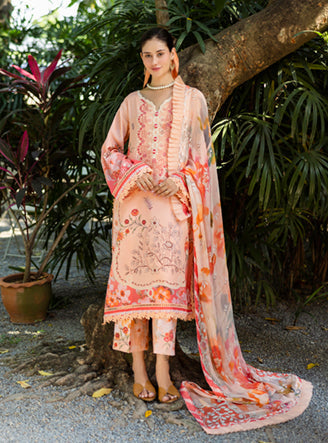 Roheenaz | Ethereal Bloom Lawn 25 | Zaria by Roheenaz - Designer Dress - Type: Ladies Clothes - Available at Libayah - 100% Original