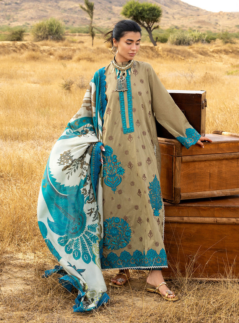 Zainab Chottani | Spring Summer Lawn 26 | Saphira by Zainab Chottani - Designer Dress - Type : Luxury Dress - Available at Libayah - 100% Original