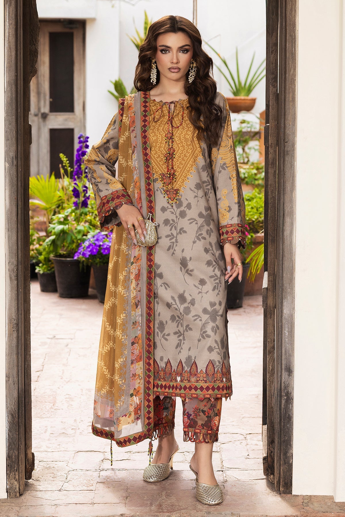 Charizma | Andaaz Lawn 26 | CAD6-02 by Charizma - Designer Dress  - Type : Ladies Clothes - Available at Libayah - 100% Original 