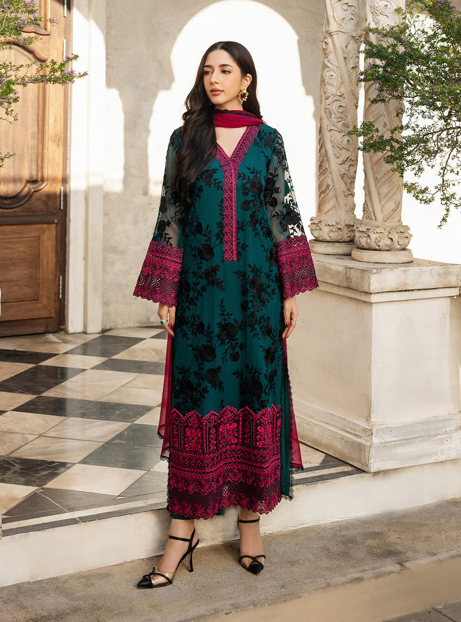 Zainab Chottani | Ramadan Edit 25 | Emerald Twilight by Zainab Chottani - Designer Dress - Type: Ladies Clothes - Available at Libayah - 100% Original