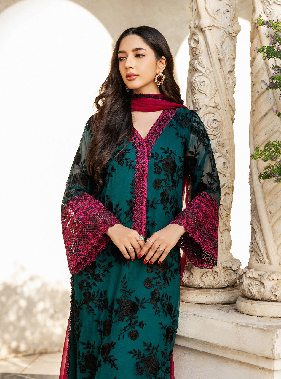 Zainab Chottani | Ramadan Edit 25 | Emerald Twilight by Zainab Chottani - Designer Dress - Type: Ladies Clothes - Available at Libayah - 100% Original