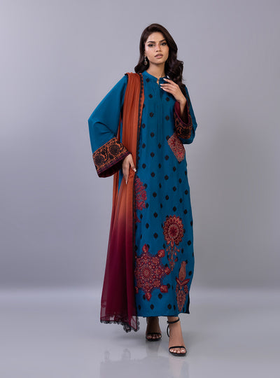 Zainab Chottani | Ramadan Edit 26 | Ember Azure - Designer Dress - Type : Ladies Clothes - Available at Libayah - 100% Original