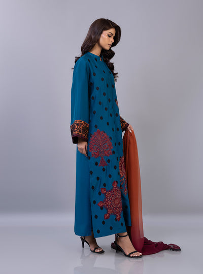 Zainab Chottani | Ramadan Edit 26 | Ember Azure - Designer Dress - Type : Ladies Clothes - Available at Libayah - 100% Original