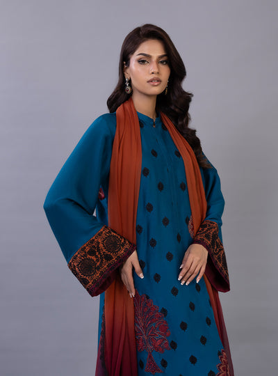 Zainab Chottani | Ramadan Edit 26 | Ember Azure - Designer Dress - Type : Ladies Clothes - Available at Libayah - 100% Original