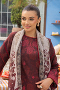 Saad Shaikh | Lawn 25 | Mehroon - Twilight Flora by Saad Shaikh - Designer Dress - Type: Ladies Clothes - Available at Libayah - 100% Original