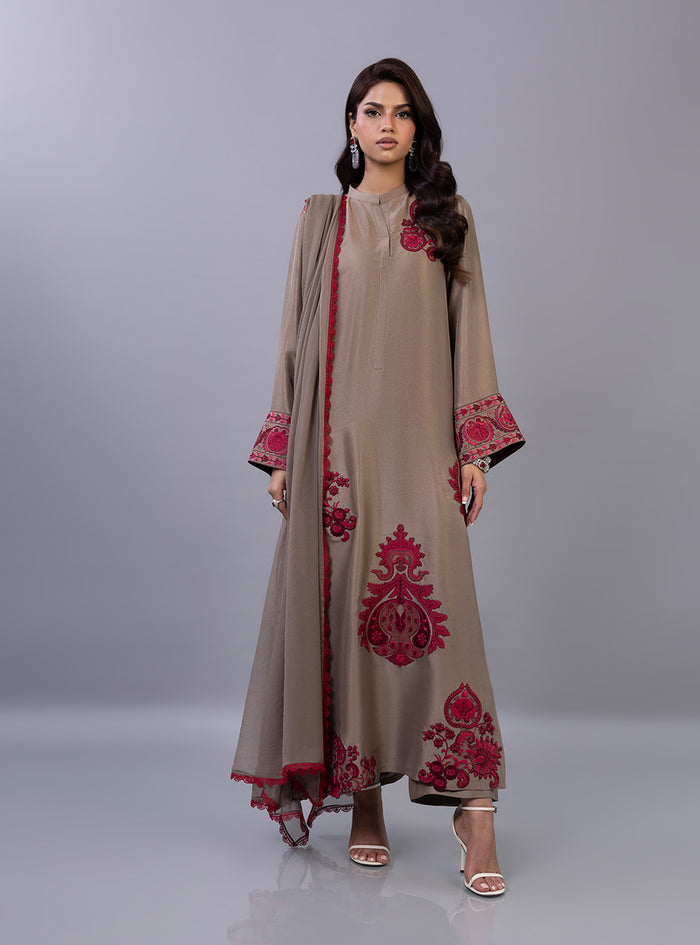 Zainab Chottani | Ramadan Edit 26 | Taupe Royale - Designer Dress - Type : Ladies Clothes - Available at Libayah - 100% Original