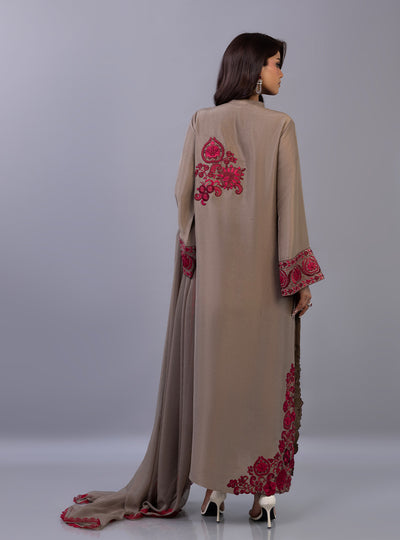 Zainab Chottani | Ramadan Edit 26 | Taupe Royale - Designer Dress - Type : Ladies Clothes - Available at Libayah - 100% Original