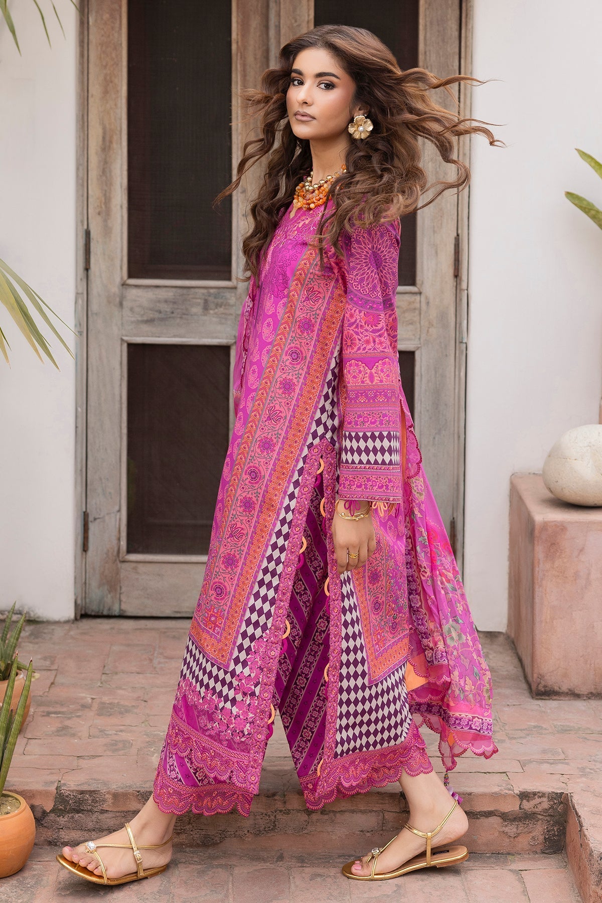 Charizma | Andaaz Lawn 26 | CAD6-09 by Charizma - Designer Dress  - Type : Ladies Clothes - Available at Libayah - 100% Original 