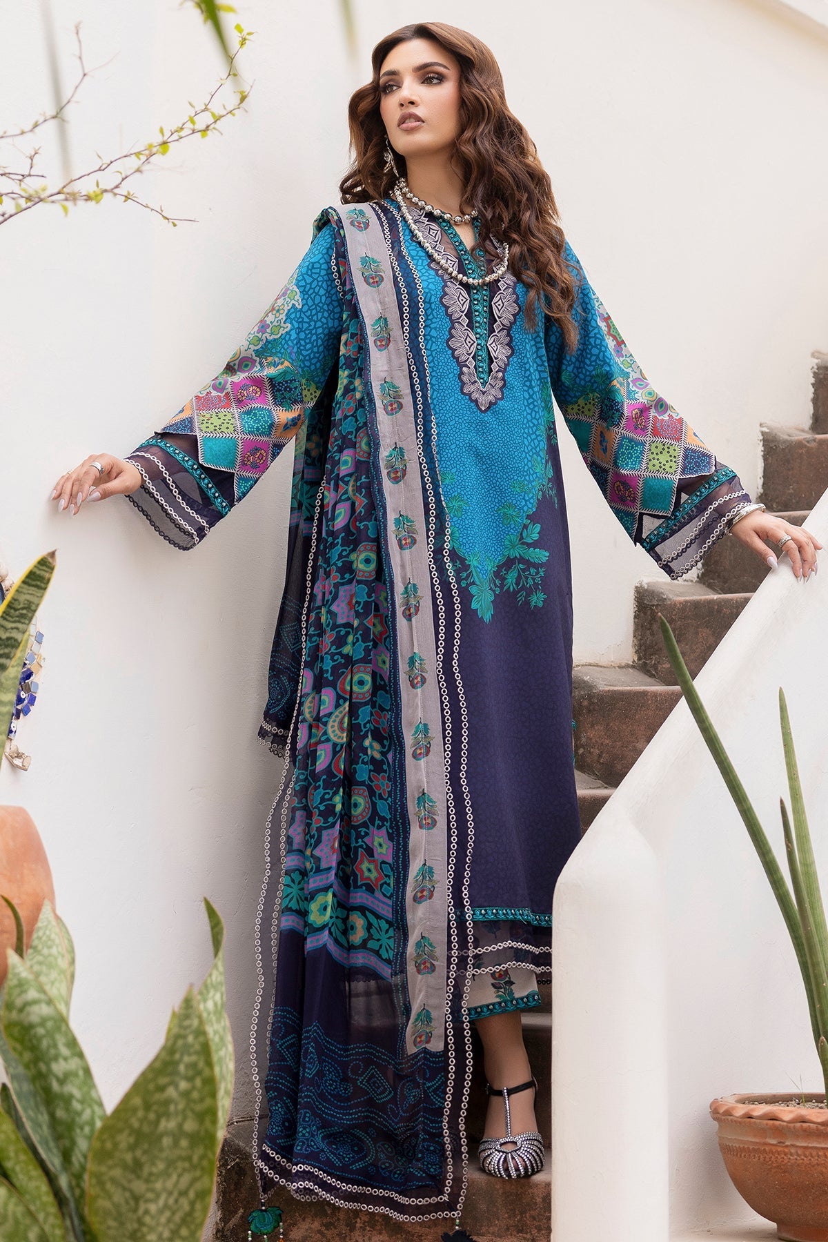 Charizma | Andaaz Lawn 26 | CAD6-03 by Charizma - Designer Dress  - Type : Ladies Clothes - Available at Libayah - 100% Original 