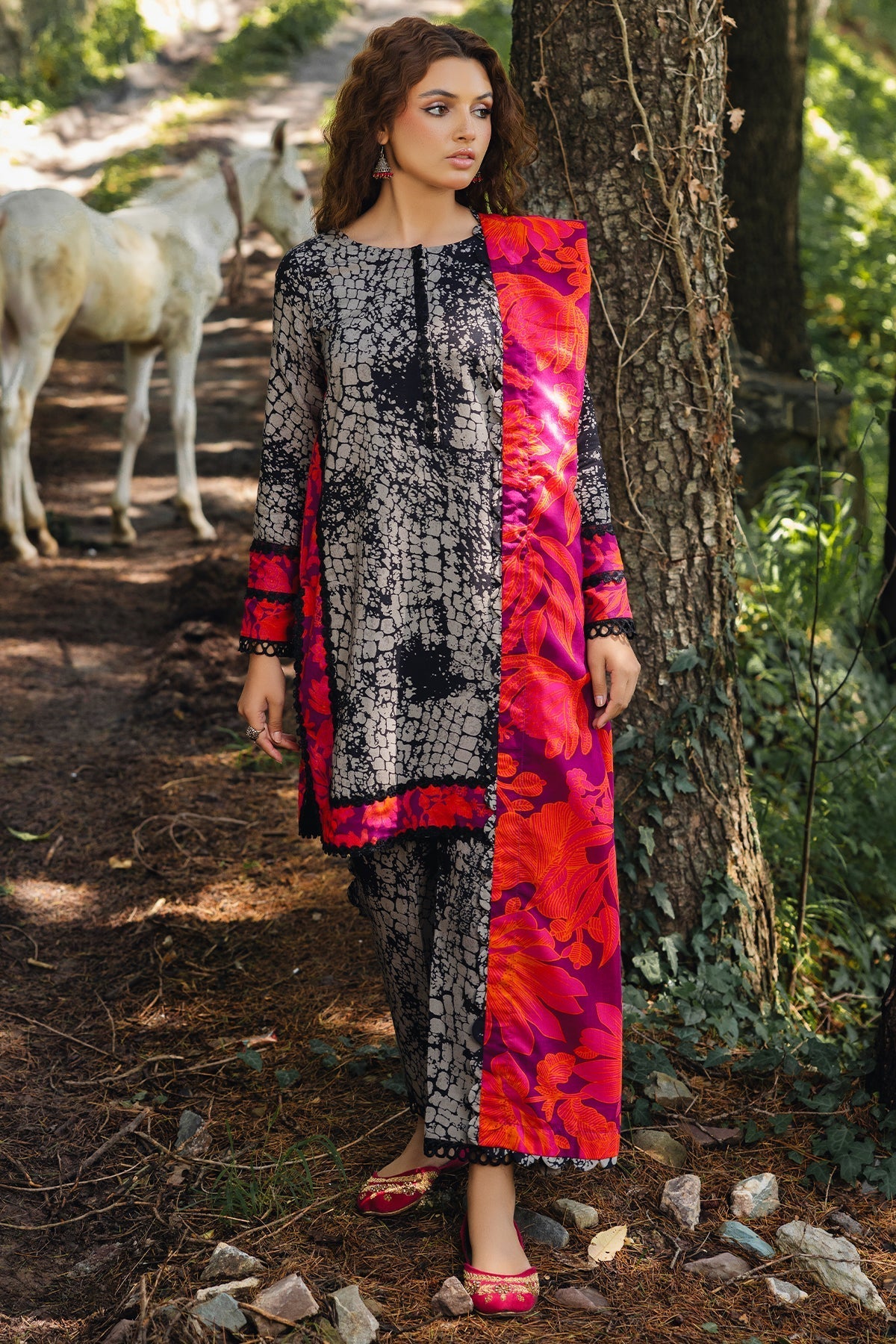 Charizma | Aniiq Embroidered Collection | STAPLE SHAWL ANW4-08 by Charizma - Designer Dress - Type: Casuals - Available at Libayah - 100% Original