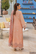 Saad Shaikh | Lawn 25 | Peach - Flayme by Saad Shaikh - Designer Dress - Type: Ladies Clothes - Available at Libayah - 100% Original