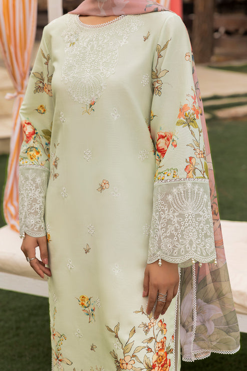 Saad Shaikh | Lawn 25 | Pista - Floral Mirage by Saad Shaikh - Designer Dress - Type: Ladies Clothes - Available at Libayah - 100% Original