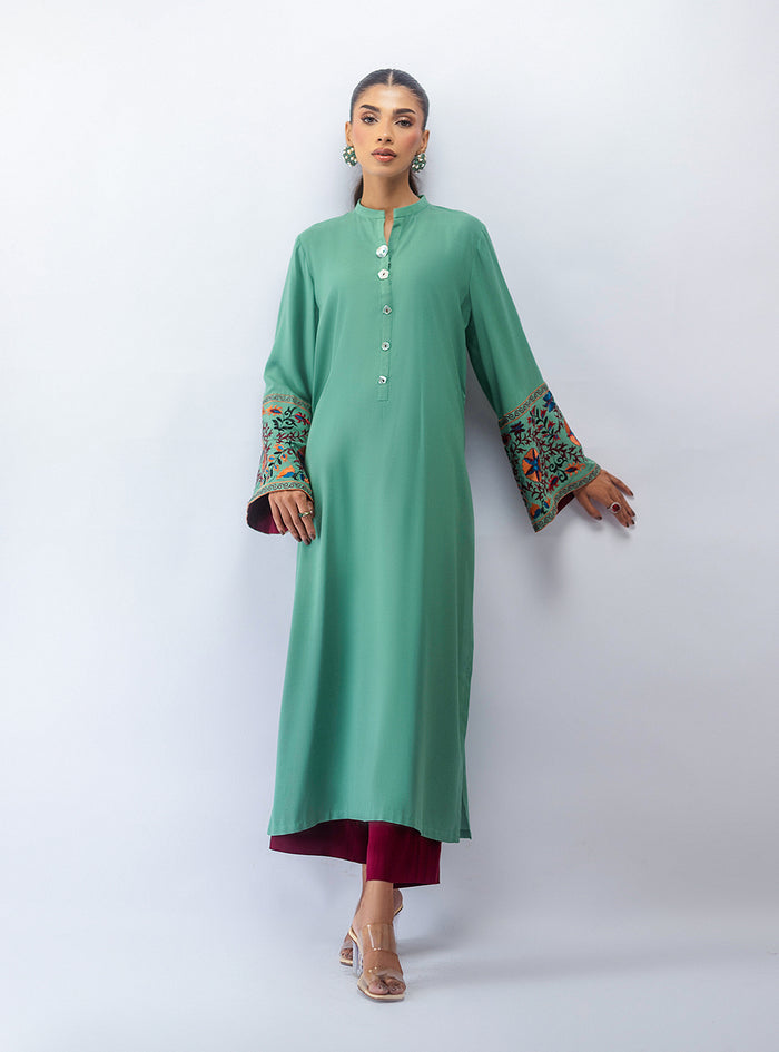 Zainab Chottani | Aara Moonsoon Edit | Mint Escape by Zainab Chottani - Designer Dress  - Type : Ladies Clothes - Available at Libayah - 100% Original 