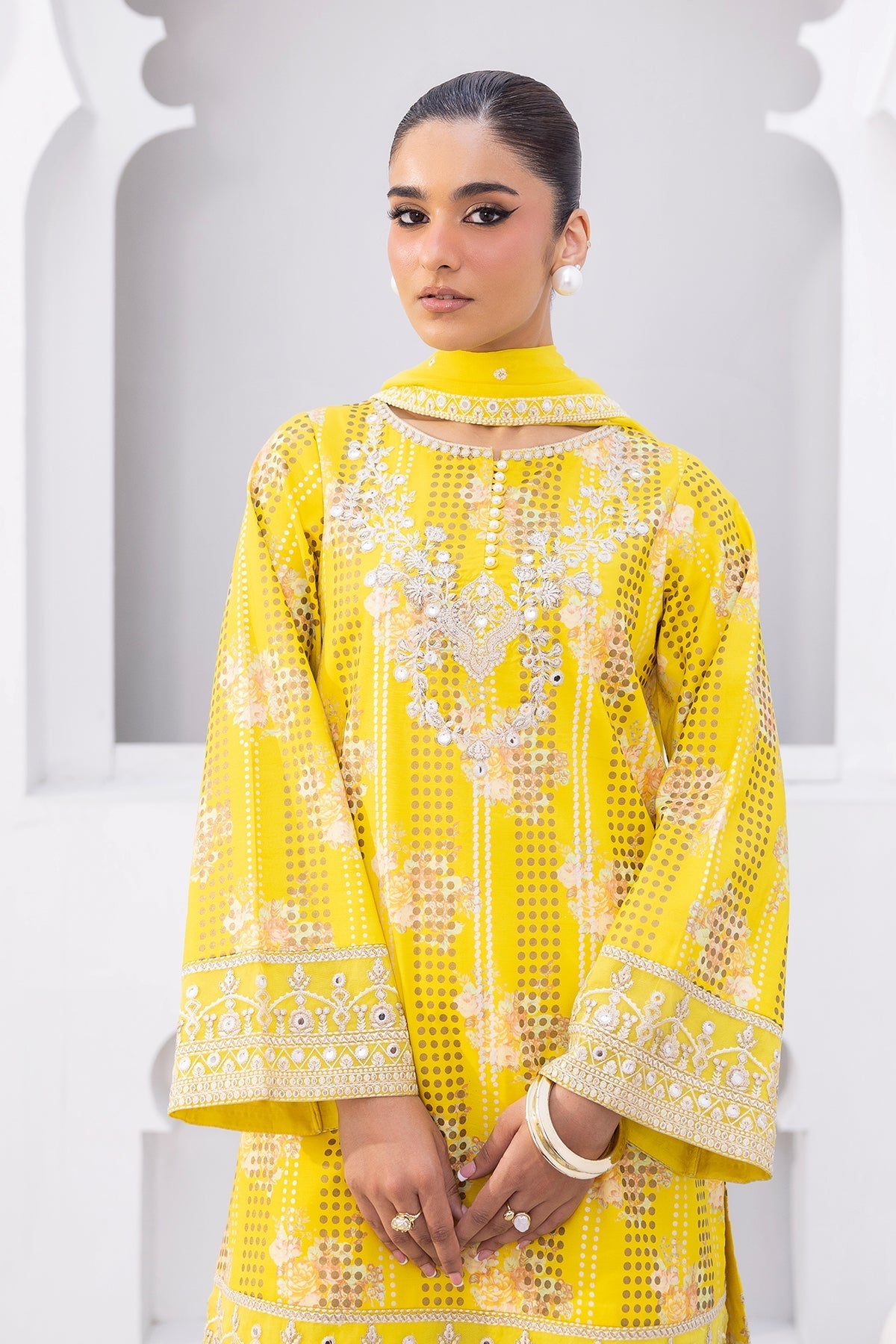 Charizma | Festive Pret | 3-PC Embroidered Raw-Silk CMA-6-410 by Charizma - Designer Dress  - Type : Ladies Clothes - Available at Libayah - 100% Original 