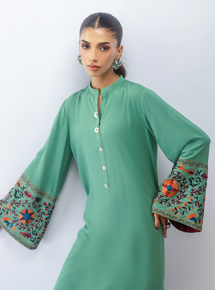 Zainab Chottani | Aara Moonsoon Edit | Mint Escape by Zainab Chottani - Designer Dress  - Type : Ladies Clothes - Available at Libayah - 100% Original 