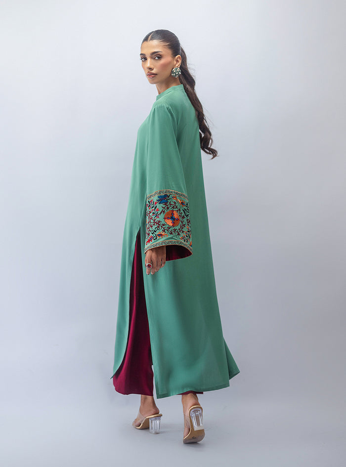 Zainab Chottani | Aara Moonsoon Edit | Mint Escape by Zainab Chottani - Designer Dress  - Type : Ladies Clothes - Available at Libayah - 100% Original 