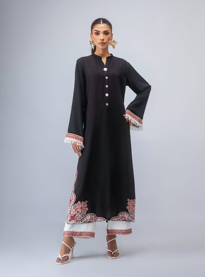 Zainab Chottani | Aara Moonsoon Edit | Monochrome Dream by Zainab Chottani - Designer Dress  - Type : Ladies Clothes - Available at Libayah - 100% Original 