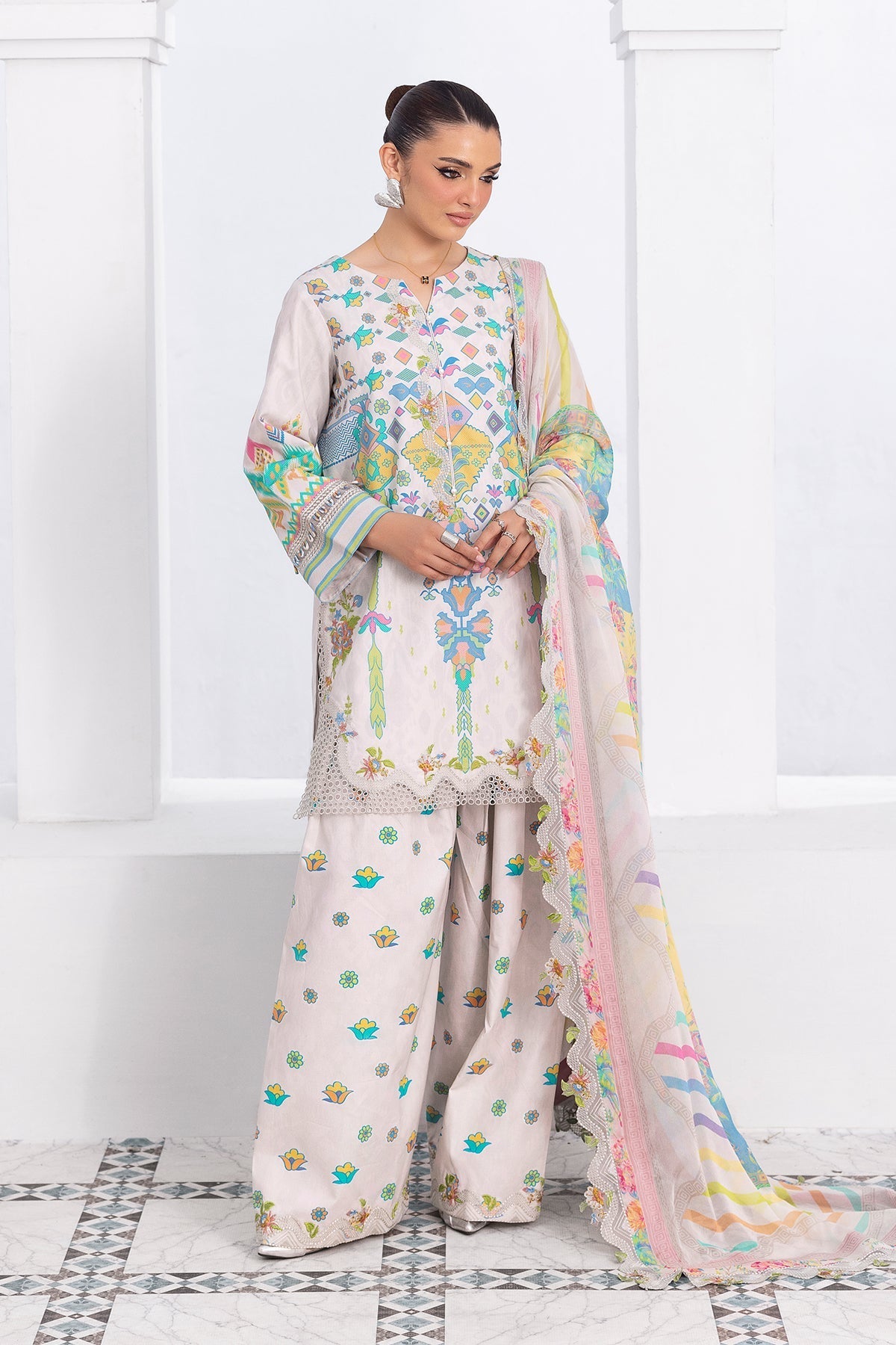 Afrozeh | Basic Pret 26 RTW | NACRE by Afrozeh - Designer Dress  - Type : Ladies Clothes - Available at Libayah - 100% Original 