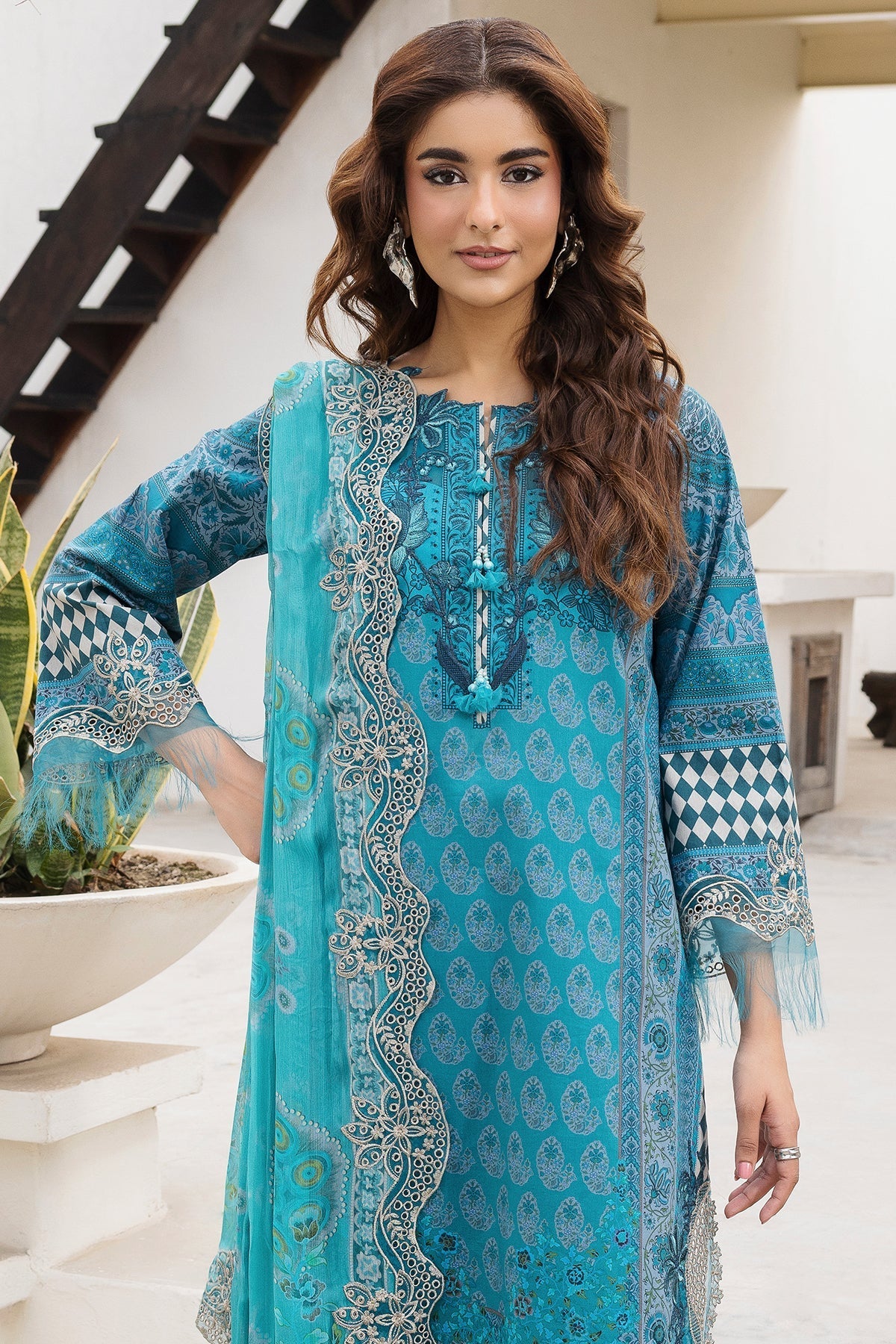 Afrozeh | Basic Pret 26 RTW | NACRE by Afrozeh - Designer Dress  - Type : Ladies Clothes - Available at Libayah - 100% Original 