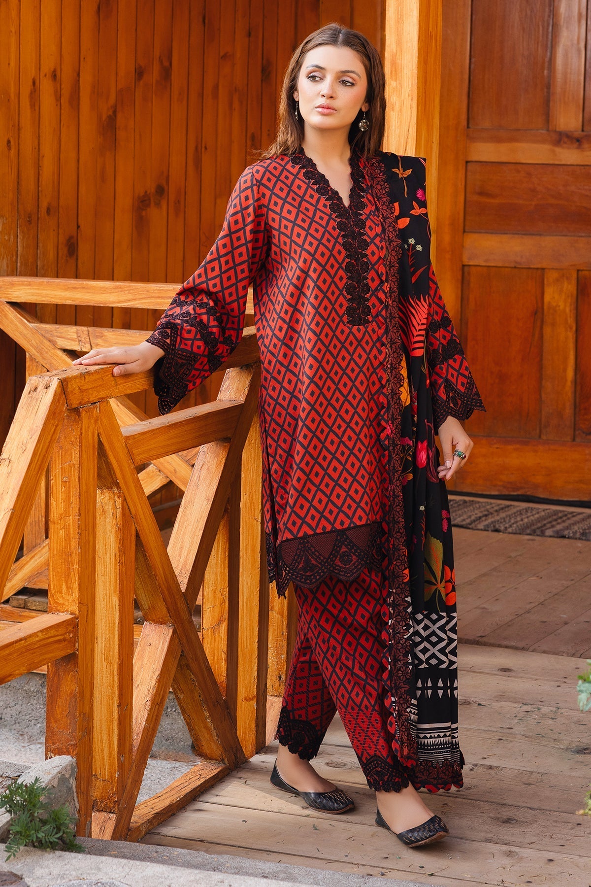 Charizma | Aniiq Embroidered Collection | STAPLE SHAWL ANW4-06 by Charizma - Designer Dress - Type: Casuals - Available at Libayah - 100% Original