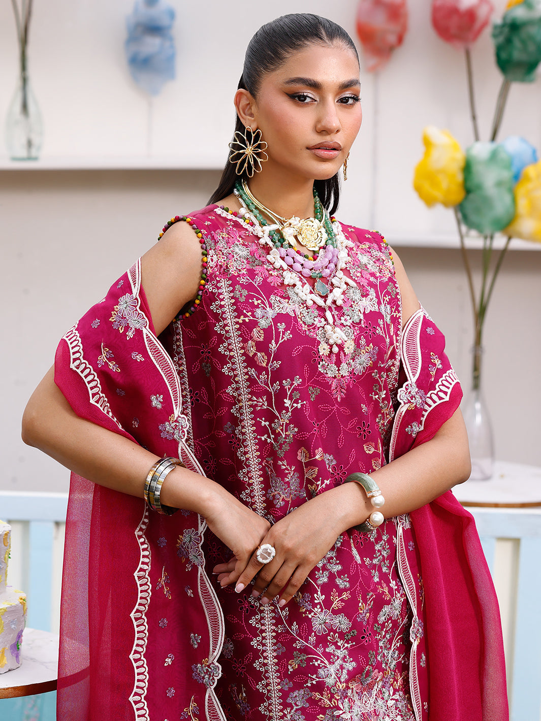 Bin Ilyas | Carnival Summer Edit 25 | 35 - B by Bin Ilyas - Designer Dress - Type: Ladies Clothes - Available at Libayah - 100% Original