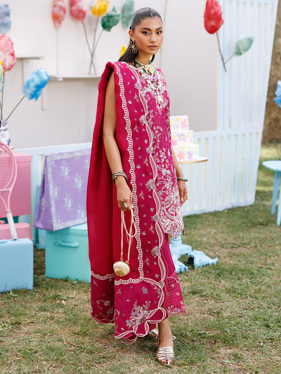 Bin Ilyas | Carnival Summer Edit 25 | 35 - B by Bin Ilyas - Designer Dress - Type: Ladies Clothes - Available at Libayah - 100% Original