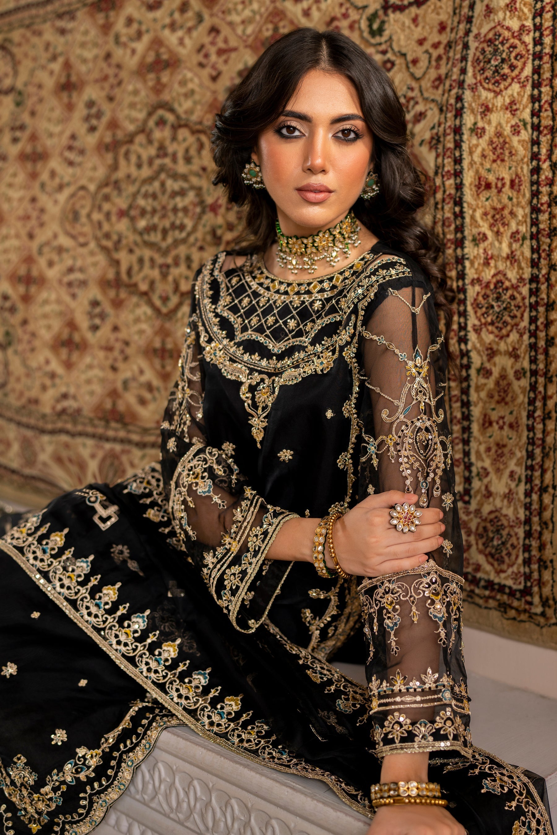 Naqshi | Kaansi Formals | LEENA by Naqshi - Designer Dress - Type: Formal - Available at Libayah - 100% Original