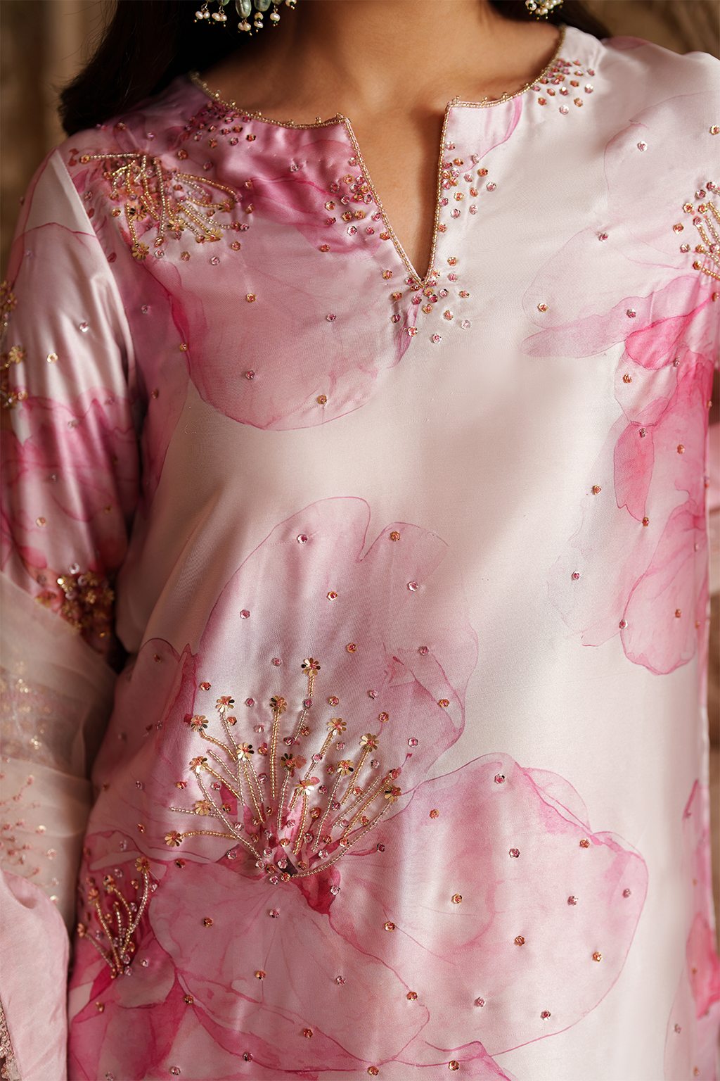 Iznik | Festive Formal | UE-547 Printed Charmeuse by Iznik - Designer Dress  - Type : Ladies Clothes - Available at Libayah - 100% Original 