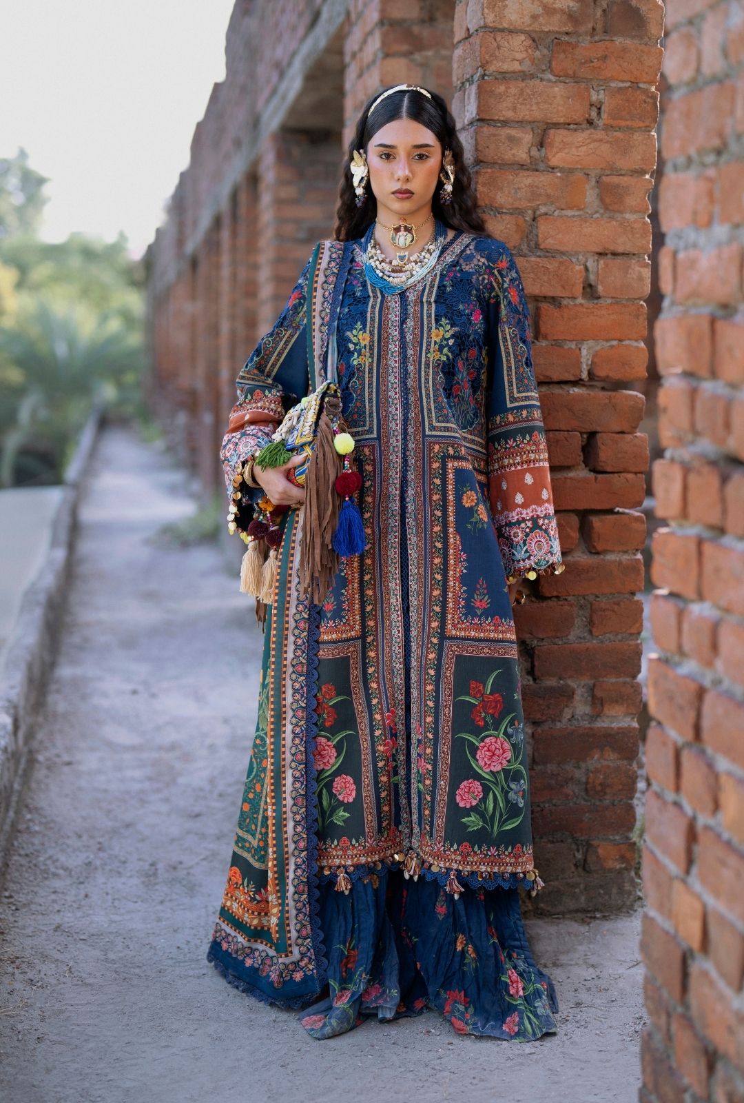AJR Couture | Sard Sham | Kaneez by AJR Couture - Designer Dress - Type : Ladies Clothes - Available at Libayah - 100% Original 