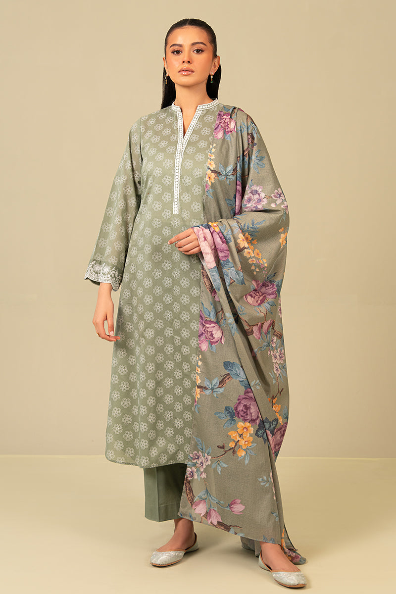 Cross Stitch | Daily Wear | BLOOMING SAGE by Cross Stitch - Designer Dress - Type: Casuals - Available at Libayah - 100% Original