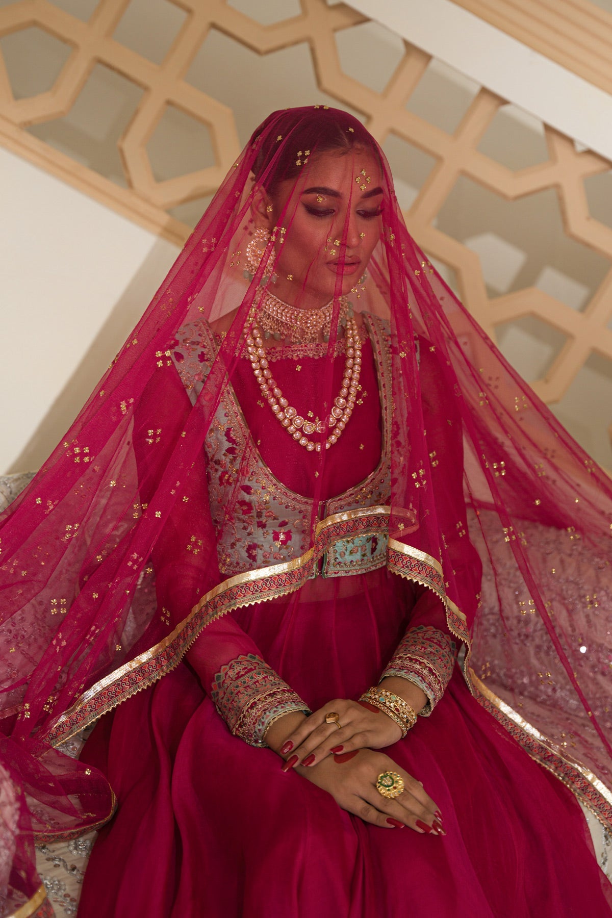 Mina Kashif | Wedding Formals | Jashn-e-gul by Mina Kashif - Designer Dress - Type: Bridal - Available at Libayah - 100% Original