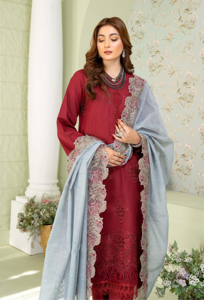 Humdum | Baad e Baharan Lawn | Baad e Baharan - D08 by HumDum - Designer Dress - Type: Ladies Clothes - Available at Libayah - 100% Original
