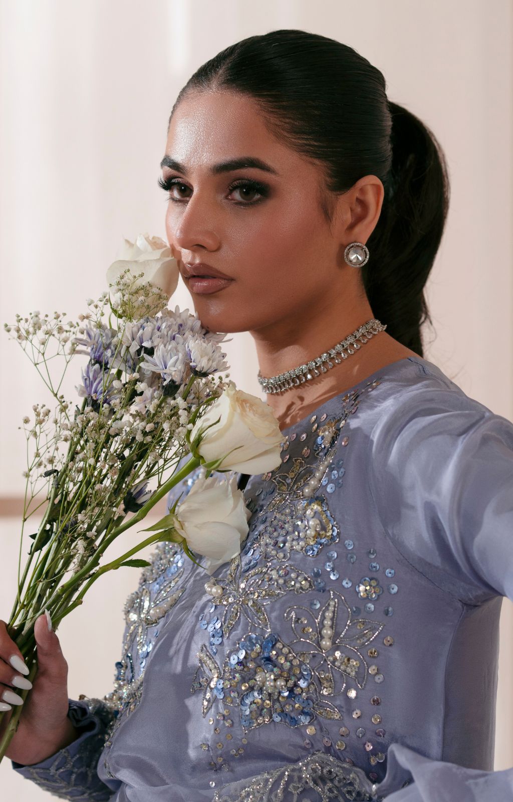 Ajr Couture | Symphony Luxe Festive 25 | Crimson by AJR Couture - Designer Dress - Type: Ladies Clothes - Available at Libayah - 100% Original