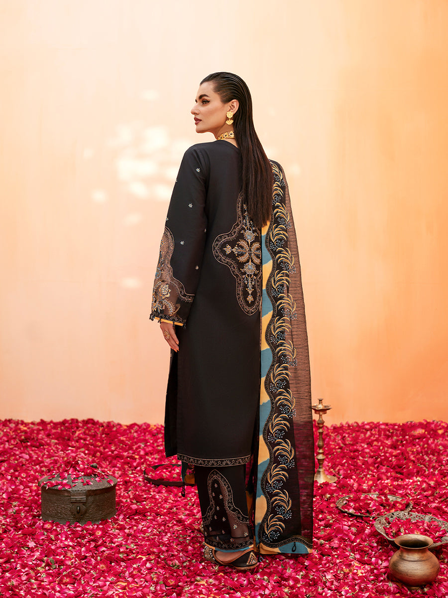 Fozia Khalid | Eid Edit 24 | Jade Black by Fozia Khalid - Designer Dress - Type: Ladies Clothes - Available at Libayah - 100% Original